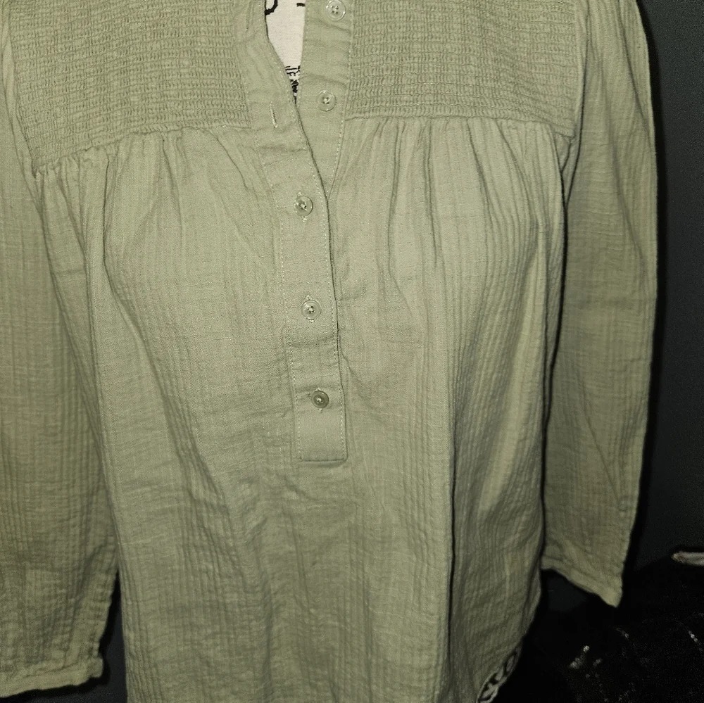 J.Crew Womans Long Sleeve Green Size XS - Picture 7 of 11